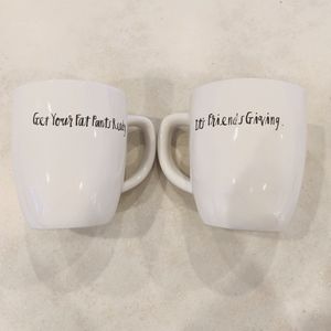 Rae Dunn friends giving mugs